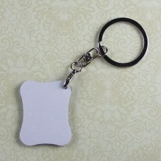  blank MDF key chains for sublimation blank thermal transfer printing key ring jewelry consumables