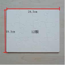 sublimation paper puzzles puzzle 12piece 19*24cm