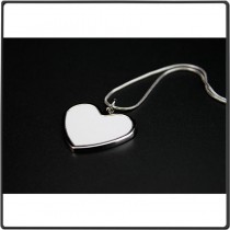  	blank necklace pendant for sublimation blank consumables Personalized gift wholesales