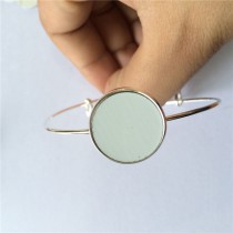 fashion bangles for sublimation metal wire bracelet jewelry for women sublimation consumable diy material 20MM 08279