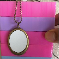 sublimation blank retro vintage necklaces pendants can print custom design or photo by hermal transfer printing customization necklace pendant