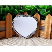 sublimation  blank heart makeup mirrors mirror 