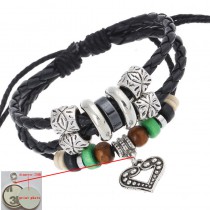 sublimation bracelet for women heart cross cowhide bracelets thermal transfer printing diy Knitted jewelry print photo 6styles
