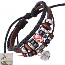 sublimation genuine leather bracelet for women cowhide weave bracelets thermal transfer printing diy custom jewelry 5styles