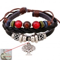 sublimation Weave bracelet for women tree cross moon cowhide bracelets thermal transfer printing diy Knitted jewelry print photo 6styles