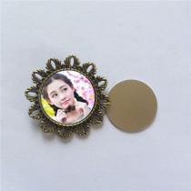 blank pins for sublimation women retro vintage pin jewelry for thermal transfer printing antique brooches A3801