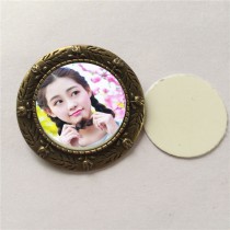blank pins for sublimation women retro vintage Ancient Rome style jewelry brooch for thermal transfer printing wholesales 3colours