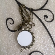 new style moon necklace pendant for sublimation fashion necklaces pendants for women thermal dye sublimation jewelry can rotate