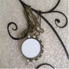 new style moon necklace pendant for sublimation fashion necklaces pendants for women thermal dye sublimation jewelry can rotate