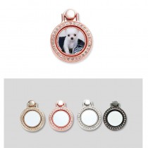 universal mobile phone mount holder for sublimation DIY personalized customized blank Butterfly Ring button with drill wholesales