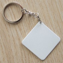 metal keychains for sublimation blank consumables wholesale Thermal transfer printing key chain 9styles can mix sale