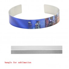 sublimation aluminum bangle cuff bracelets 1.2*16.9cm