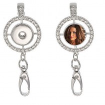 necklaces pendants for dye sublimation fashion necklaces pendant with zircon button jewelry hot transfer printing consumable