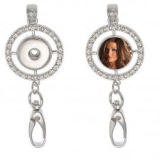 necklaces pendants for dye sublimation fashion necklaces pendant with zircon button jewelry hot transfer printing consumable