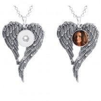 dye sublimation blank woman  button necklace pendant