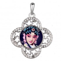 necklaces pendants for sublimation zircon necklaces pendant women button jewelry hot transfer blank diy consumable custom gifts
