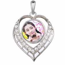 necklaces pendants for sublimation heart necklaces pendant for women button jewelry hot transfer blank diy consumable