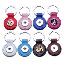 button keychains for dye sublimation round key chain jewelry for women men heat transfer blank consumables diy blank supplies