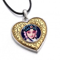 heart necklaces pendants for sublimation button love necklaces pendant for women hot transfer blank diy consumable hot styles