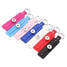 button keychains for dye sublimation Rectangle leather key chain for women heat transfer blank consumables 2018 new style