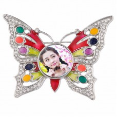 blank Butterfly pins for sublimation fashion women brooches jewelry for thermal transfer