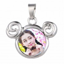 button necklaces pendants for dye sublimation women necklaces pendant jewelry sublimation blank consumable Supplier