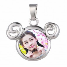button necklaces pendants for dye sublimation women necklaces pendant jewelry sublimation blank consumable Supplier