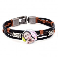 retro bracelets for dye sublimation fashion retro vintage button bracelet fashion jewelry for women hot transfer jewelry