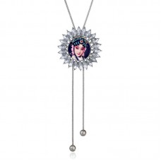 necklaces pendants for sublimation button sunflower pendant for women hot transfer diy accessories consumable 18mm