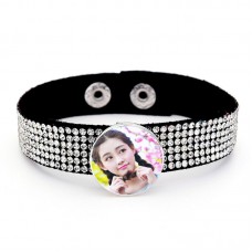 bracelets bangles for dye sublimation button bracelet with full drill fashion jewelry for women heat transfer blank consumable