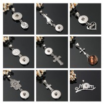 necklaces pendants for dye sublimation love button necklace pendant hot transfer blank material custom gifts 9 styles