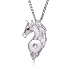 dye sublimation cross button necklace pendant for women  necklaces pendants with zircon for hot transfer printing blank gifts