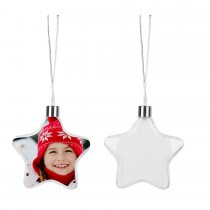 sublimation star christmas ornaments personalized blank christmas decorations consumables supplies Thermal transfer printing DIY material