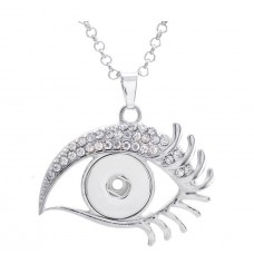 sublimation button zircon necklaces pendants necklace pendant