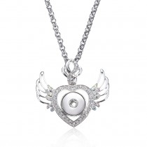 dye sublimation cross button necklace pendant for women  necklaces pendants with zircon for hot transfer printing blank gifts