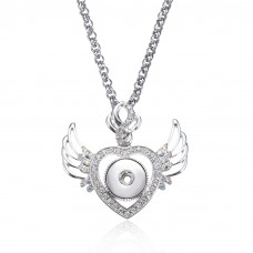dye sublimation cross button necklace pendant for women  necklaces pendants with zircon for hot transfer printing blank gifts