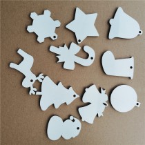 sublimation christmas  mdf  ornament two sided printing  blank hot transfer printing diy custom consumables