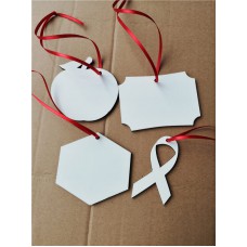 sublimation christmas  mdf  ornament two sided printing  blank hot transfer printing diy custom consumables