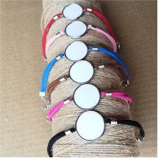 sublimation blank silver rope  bracelets  bangles