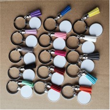 sublimation blank short tassels Tassel keychains ring