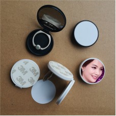 New sublimation blank universal mobile phone holder bracket customized blank mirror Ring button for iPhone for Sumsung