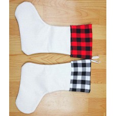 sublimation christmas old style linen Christmas stocking blank hot transfer printing diy custom consumables