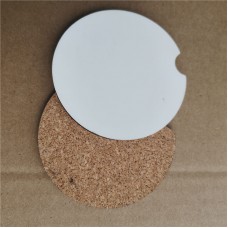  sublimation mdf  blank car coaster with cork