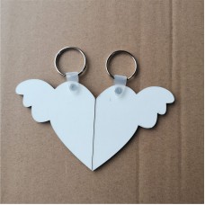 sublimation  blank wings wing MDF key chain