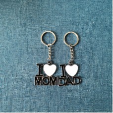 sublimation blank mom and dad  keychains key ring