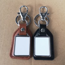 sublimation blank pu leather  keychains