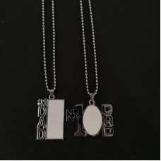 sublimation dad necklace pendant  necklaces pendants keychains