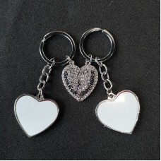sublimation blank  mom Mother and daughter  keychains key ring