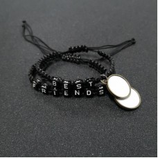 sublimation blank rope best friends bracelets