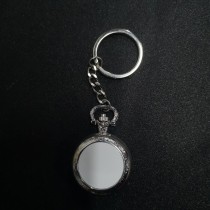 sublimation blank locket watch keychains key ring